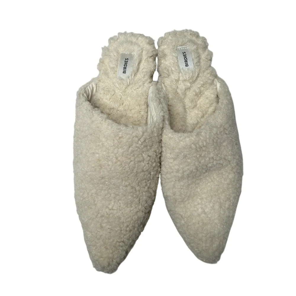 Birdie The Lark Faux Shearling Slides - Picture 2 of 6